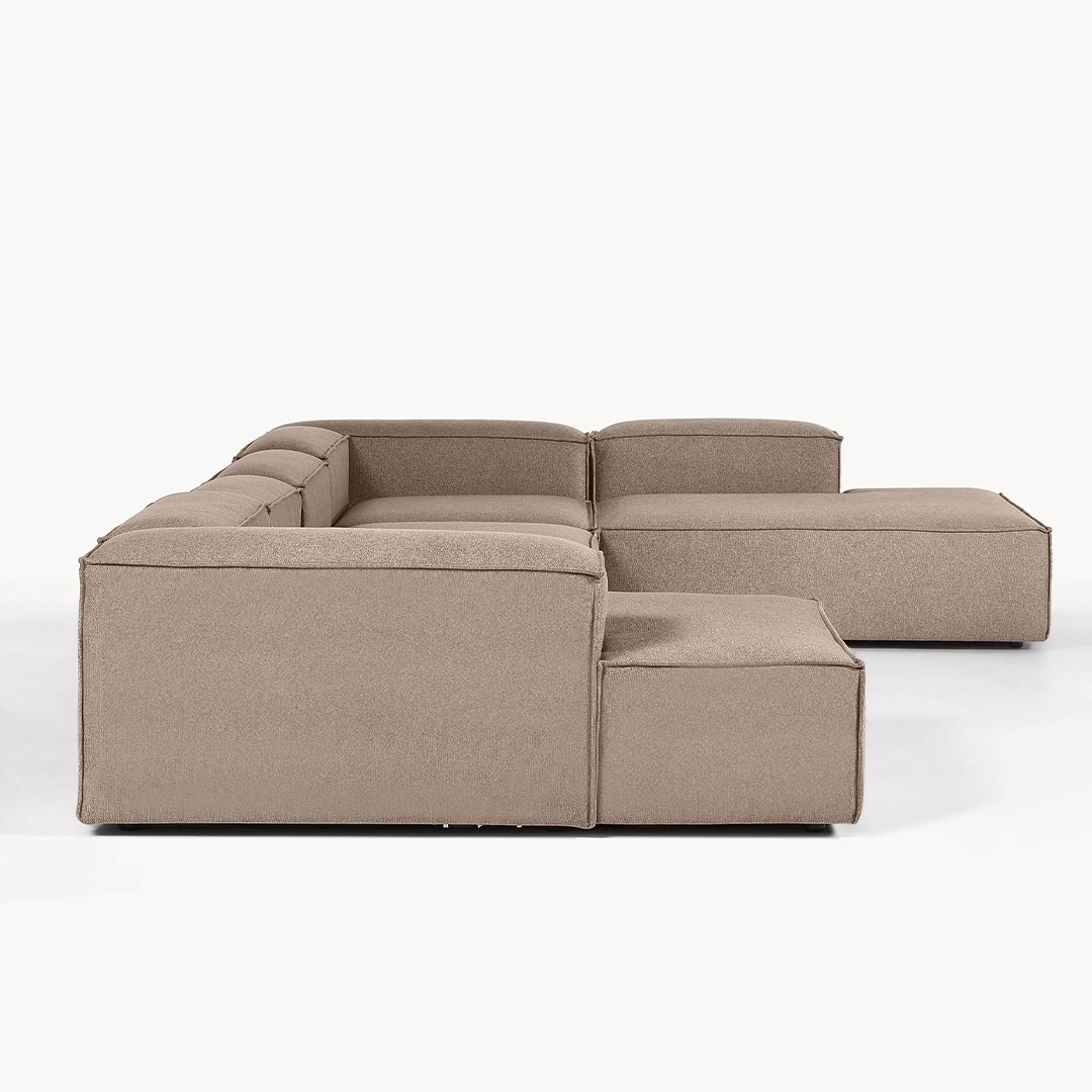 Lego Çift Uzanmalı U Modüler Köşe Koltuk Takımı